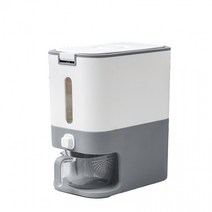 [래드원]인테리어 쌀통 12KG 원터치 쌀 잡곡 보관 통 미니 쌀항아리 계량