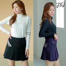 제이투제이 사선포인트 골프스커트 빅사이즈 여성 플리츠스커트