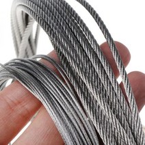 도구 10m 304 스테인레스 스틸 와이어 로프 소프트 낚시 리프팅 케이블 7 빨랫줄, 씨엔, 3mm