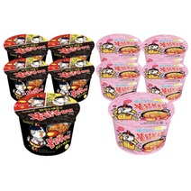 불닭볶음면 큰컵5개 + 까르보불닭볶음면 큰컵5개, 불닭5+까르보5