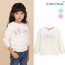 CURLYSUE 컬리수 샤인홀로그램 맨투맨 CPS1XATS11 봄