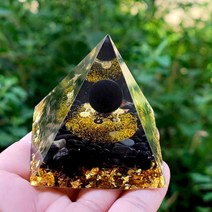 Orgone 명상 정신수양 기분좋은 힐링 에너지 용품 피라미드 크리스탈 풍수 장식품 소품, 23