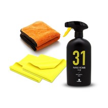 AD 오토브라이트 캐롯 1100 버핑 타올 40x40 왁스 버핑 + 타월, A-3 캐롯 1100 유리막코팅 세트