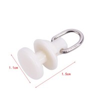 커튼레일 20pcs 트랙 글라이더 후크 롤러 트랙 액세서리 쉬어 268