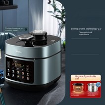 슬로우쿠커가정용 2 라이너 압력 조리기 4.8L 멀티 쿠커 스튜 고기 수프 죽 슬로우, 02 B-5L_04 UK