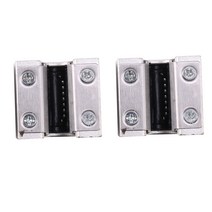 2PCS SBR 선형 볼 베어링 블록 오픈 타입 CNC 라우터 SBR 선형 가이드, 10uu., 은