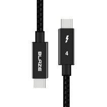 아이논 썬더볼트3 케이블 40Gbps 0.5m, 블랙, 1개