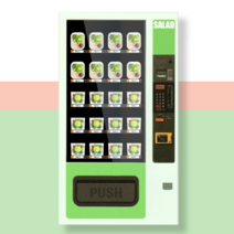 롯데 LVM482SRL 샐러드자판기 과일자판기, 중고샐러드자판기(랩핑×)