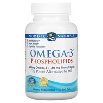 Nordic Naturals 오메가3 포스포리피드 소프트젤 60정, One Color, One Size