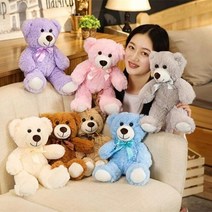 크리스마스 곰 사랑스러운 테디 베어 봉제 인형 귀여운 소년 소녀 발렌타인 선물 신제품, 7pcs