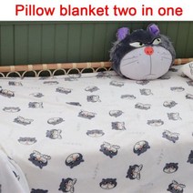 애착인형 대형 동물 디즈니 귀여운 만화 인형 루시퍼 고양이 홈 오피스 베개 쿠션 도쿄 신데렐라 플러시 장난감 애니메이션, Pillow blanket