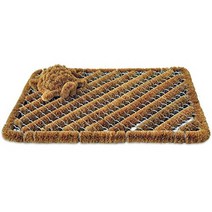 Coco Fiber Doormat with Mini Boot Scraper 18 inch by 30 inch, 1