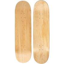 무스 블랭크 스케이트보드 데크 - 프리미엄 7겹 단풍나무 구조 천연 목재 20.3cm(8인치), 7.75