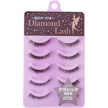 일본직발송 6. 다이아몬드 러시 다이아몬드 러쉬 DIAMOND LASH 【클래식 EYE】5 페어(상속눈썹용) 너무 지, One Size, One Color