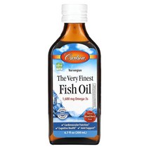 칼슨 노르웨이전 The very Finest 피시오일 내추럴 믹스 베리 1600mg 200ml, 4병, 198.14ml
