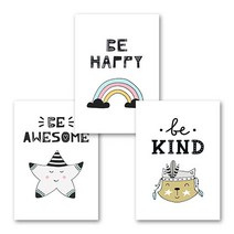 [아트톡] 인테리어 폼보드 3종 세트액자, 28.BE HAPPY