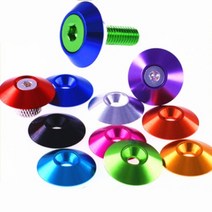 5-10pcs m3 M4 M5 M6 M8 알루미늄 카운터 싱크 우산 머리 세탁기 가스 켓, 05 M6 5PCS_10 Black Color