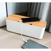 멀티탭 정리함 콘센트정리함 전선 보관함 거치대 정리 멀티탭안전커버 메이플 중, 블랙, 메이플 대형, 1개