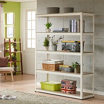 모아이샵 무볼트 가정용 앵글선반1200x400x1800x5단, 1개