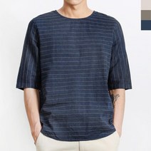 자연스런핏 면린네 남자라운드반팔티셔츠 심플한스타일 어디에나코디가능한 기본템 남사친 데일리코디룩