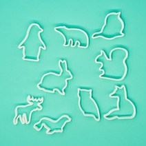 없음 동물 쿠키틀(9종) 다이소 쿠키틀, 9.물개