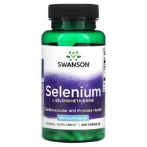 Swanson 셀레늄 l-셀레노메티오닌 100mcg 캡슐 200정