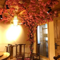 꽃나무 인조 조화 천장 장식 인테리어, 벚꽃나무 세트 1평방 평균 15개 꽃 세트