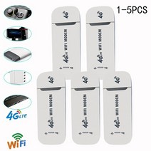 휴대용와이파이 와이파이에그 2박3일해외여행 무선 4g lte usb 와이파이 라우터 150mbps 휴대용 모바일 광대역 모뎀 스틱 sim 카드 4g 무선 라우터 네트워크 어댑터, 5개, 흰색 타자