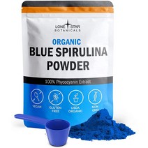 Lone Star Botanicals Blue Spirulina Powder 미국 블루 스피루리나 파우더 분말 30g, 1개, 기본