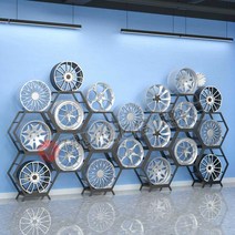 자동차 휠 전시대 매장용 진열대 타이어 디피 카센터, 프레임 3개x베이스 1개