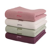 ELLE 엘르 와플40 속건성 극세사수건 135g 고급타올, 1개, 연두