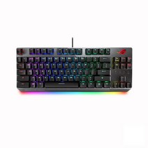 ASUS ROG Strix Scope NX TKL 80% 게이밍 기계식 키보드 레드 선형 스위치 탈착식 케이블 스텔스 키 Aura Sync 프로그래밍 매크로 알루미늄 탑, ROG NX 빨간색 선형, 텐키리스