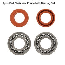 4개/몫 크랭크 축 오일 씰 베어링 전기 톱 Stihl MS180 가솔린 액세서리 정원 도구, [01] 4 pcs, [01] Red Oil Seal