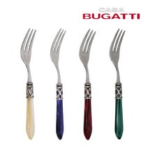 [까사부가티] 까사 부가티 알라딘 올드 실버링 케익 포크(무광) (아이보리/레드/그린/블루, 전체색:블루