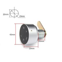 우편함 전원 주택 벽걸이 우체통 디지털 전자 코드 잠금 캐비닛 사서함 파일 사우나 서랍 학교 사물함 용 터치 스크린 암호 잠금 설치가 용이, 01 Lock body 20mm