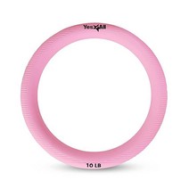 Yes4All 파워 링 4.5kg(10파운드) 웨이트 링 서클 요가 운동 에어로빅 홈 피트니스 코어 트레이닝용 케틀벨 - 블랙, B. Pink - 10lb