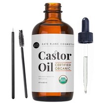 Castor Oil (2oz) USDA Certified Organic 100% Pure Cold Pressed Hexane Free by . Stimulate Growth, 2 Fl Oz (Pack of 1)