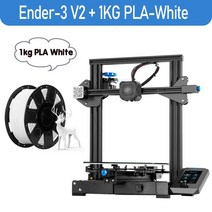 3D 프린터 CREALITY 3D Ender 업그레이드 V2 S1 Pro/ Plus 프린터 전문 FDM 인쇄 재개, 09 Ender 3 V2 ad White