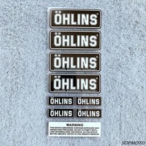 오토바이 부품 가와사키 야마하 스즈키 혼다 오토바이의 충격 흡수를위한 OHLINS 로고 품질 방수 반사 스티, 11 OHLINS