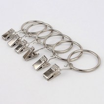 커튼핀 필요없는 커튼링집게 커튼다는법 전세집커튼, 대 6P