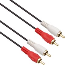 NETmate 넷메이트 NMA-2R050N 2RCA 케이블 2.8파이 5m 오디오 비디오 AV 통합 AV케이블, 선택없음, 선택없음, 선택없음