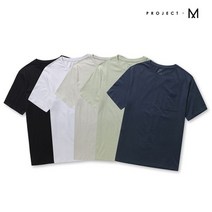 [프로젝트엠] 남성 오가닉 5PACK 포켓 반팔 티셔츠_EPB5TS1902