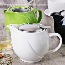노빌타 도자기 주전자 티포트 티팟, 03-노빌타 도자기 티포트 480ml 오렌지