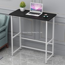 서서쓰는 스탠딩 책상 서서일하는 높이조절 스탠드 노트북 컴퓨터 모니터 키다리 받침대 HS15, 80 x 40 x H75cm 블랙+화이트