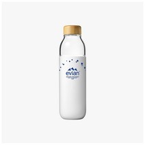Evian 에비앙 에비앙 x 버질 아블로 리미티드 에디션 유리 물병 워터 보틀 화이트