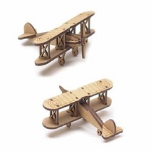 미니어처 복엽기 종이 만들기 인테리어 소품 미니, 단품