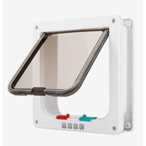 중구난반 강아지 고양이 행동교정 반려동물 전용출입문, 화이트