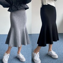 에이스토리 가을겨울 머메이드 니트 롱스커트 인어스커트