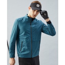 [PREMIUM GOLF] 블루 미니멀 패턴 남성 봄 안감형 스트레치 점퍼 DGJU2A251T2