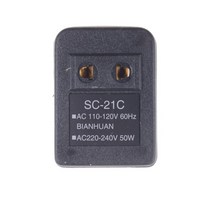 휴대용 220V 110V AC 전원 전압 변환기 설정 변압기 어댑터 여행용 레귤레이터, 없음, 한개옵션0